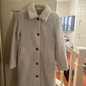 Abercrombie & Fitch Cream Teddy Jacket